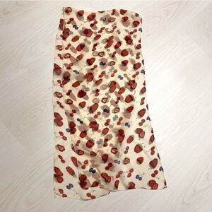 Strawberry blueberry raspberry berry design chiffon scarf 15” x 56”